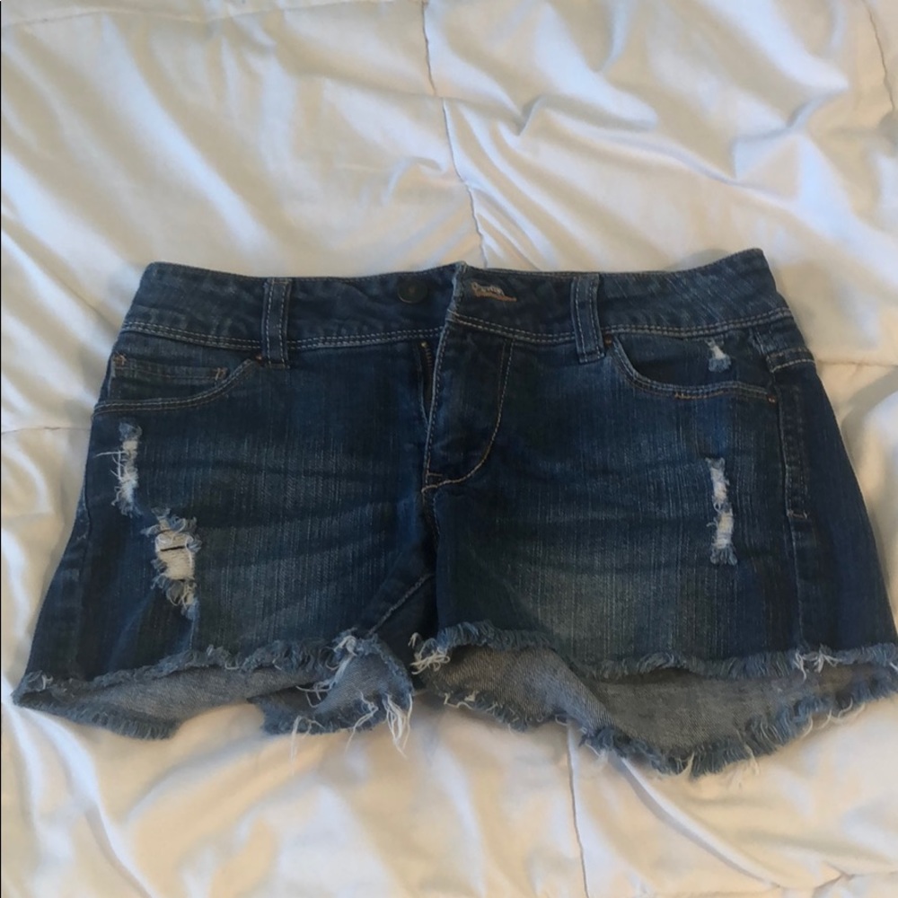 Blue jean shorts